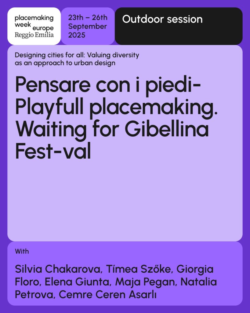 Studio SHIFT alla Placemaking Europe Week 2025